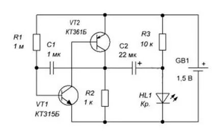 Circuit intermitent LED-uri cu propriile sale mâini, cu o descriere a