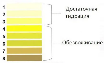 Bright cauze urină galben