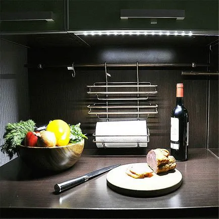 Instalarea de benzi cu LED-uri în bucătărie cu mâinile cum se instalează iluminare, instrucțiuni video (instalare LED benzi în bucătărie cu mâinile) Instalarea de benzi cu LED-uri în bucătărie cu mâinile cum se instalează iluminat, instrucțiuni video de
