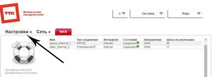Configurarea TTC router