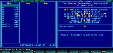 Norton Commander informații generale