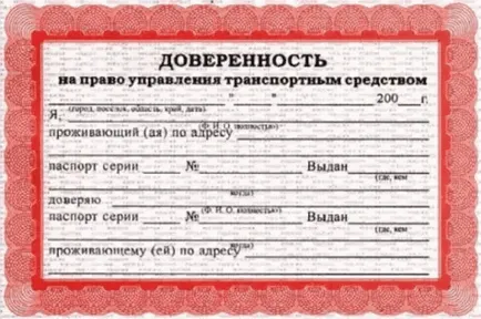 Am nevoie de o putere de avocat pentru conducere