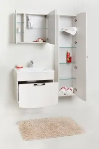 Design-ul actualizat al o baie mică, fără toaletă, fotografii