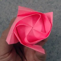 Origami Rose schema pas cu pas clasa expert și tutoriale video