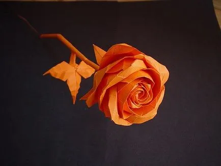 Origami Rose schema pas cu pas clasa expert și tutoriale video