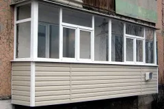 Finisare balcon cu siding său pas mâinile pas instrucțiuni, clipuri video și fotografii