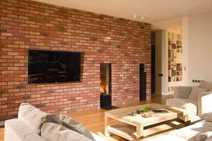 Decorarea pereților sub cărămidă decorativă cu care se confruntă zidărie de cărămidă, tapet, instrucțiuni video, fotografii