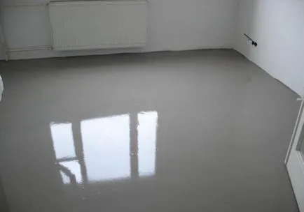 Bază „(podea autonivelante) Caracteristici, debit, comentarii