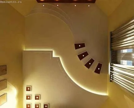 Design-ul original al tavane suspendate, interioare fotografie drepturilor de autor (interior) Design-ul original al tavane suspendate, fotografie de interior drepturile de autor
