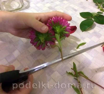 Flori în glicerină, cu mâinile lor Flori în glicerină, cu mâinile lor