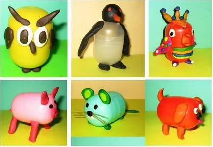 Artizanat din Kinder Surprise mâinile, fotografii