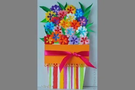 Artizanat pentru 8 martie flori de hartie, maternitate - sarcină, naștere, nutriție, de formare (flori) Artizanat pentru 8 martie flori de hartie, maternitate - sarcină, naștere, nutriție, educație