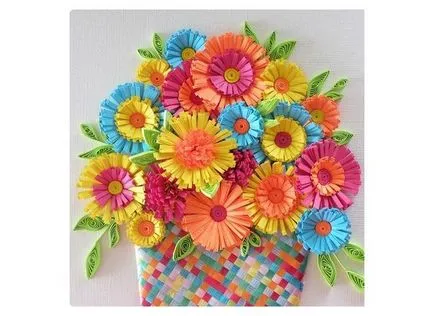 Artizanat pentru 8 martie flori de hartie, maternitate - sarcină, naștere, nutriție, de formare (flori) Artizanat pentru 8 martie flori de hartie, maternitate - sarcină, naștere, nutriție, educație