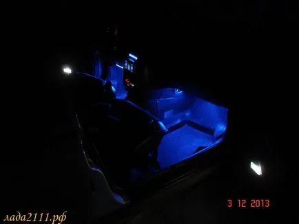 Conducătorul auto de iluminare din spate și pasagerul din față podea 2110