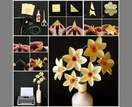 Artizanat pentru 8 martie flori de hartie, maternitate - sarcină, naștere, nutriție, educație (hârtie) Artizanat pentru 8 martie flori de hartie, maternitate - sarcină, naștere, nutriție, educație