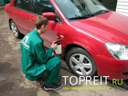 Vopsea auto la domiciliu (pictura mașină acasă) Pictura auto la domiciliu
