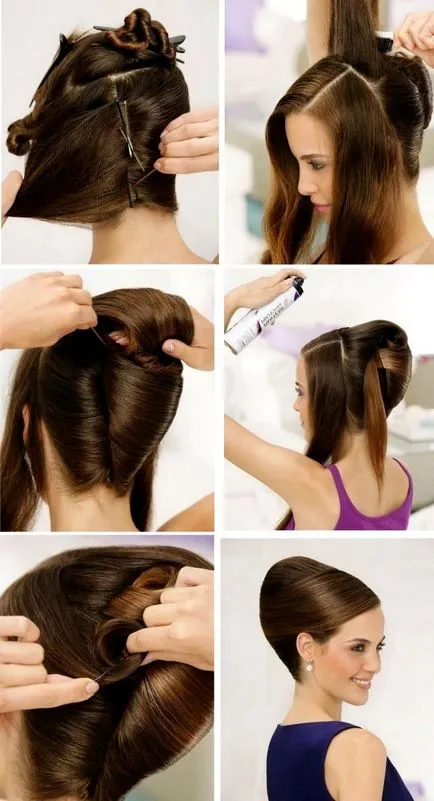 Hairstyle-shell, cum să faci un fir de păr coajă