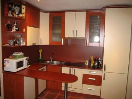 Exemple de bucătării (60 poze) modul de a face reparațiile și proiectarea interiorului unei mici facilități de bucătărie