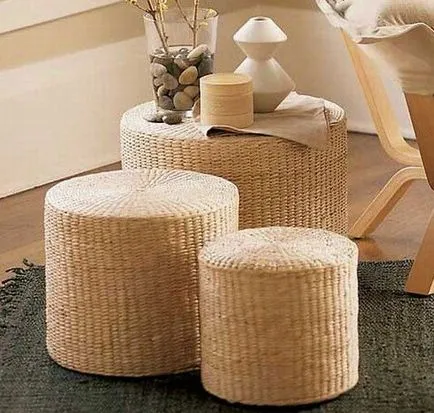 Otomană - detaliu interior confortabil