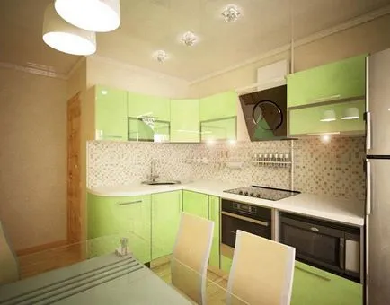Design de bucătărie în casă panoul
