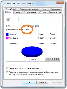 discuri format RAW hdd cum să se stabilească
