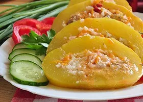 tomate Rețetă coapte umplute cu carne
