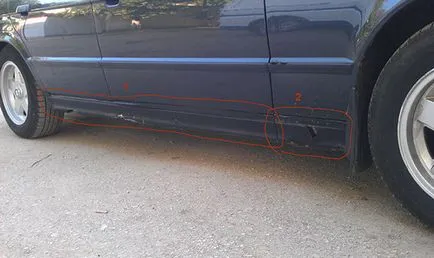 reparații auto Pragurile fotografia de mâini, echipament video (reparații) reparații auto mâinile lor proprii praguri foto, video