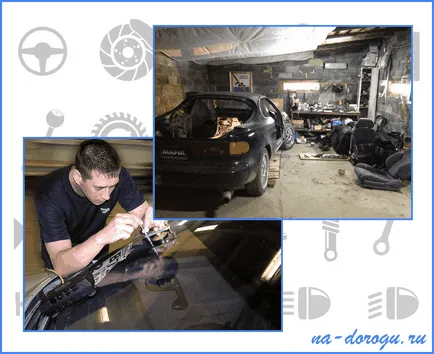 fisuri de reparare în auto-sticlă - cum se face corect
