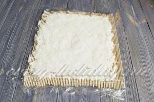 Rolls fără nori la domiciliu, reteta cu o fotografie