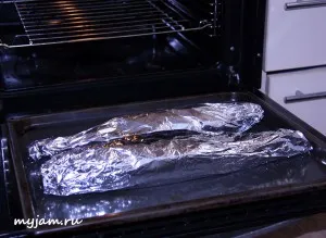 Pește coapte în sare
