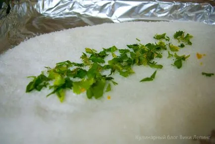 Pește coapte în sare, mâncarea dreapta