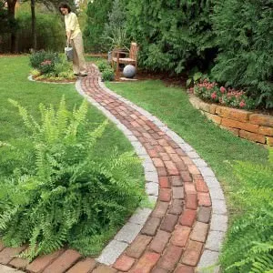 Cale de grădină din cărămizi cu mâinile lor - ghid de fotografie