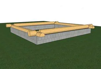 Baie de tocat cu mâinile sale de bază (este posibil pentru a începe construcția) Baie de tocat cu mâinile sale fundații