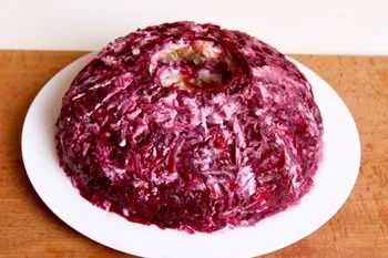Salata „Garnet brățară“ pas cu pas reteta cu fotografii și video