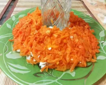 Salata - granat brățară - cu pui si nuci (nuci) Salata - granat brățară - cu carne de pui si nuci