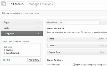 Categorii WordPress - ce categorii Categorii