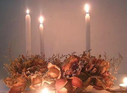 Crăciun coroană de flori - Coroana de Advent (coronita de Advent Cununa) Crăciun coroană de flori - Coroana de Advent