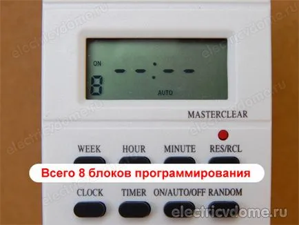 Priza cu temporizator saptamana (include zilnic) Priza cu temporizator săptămână