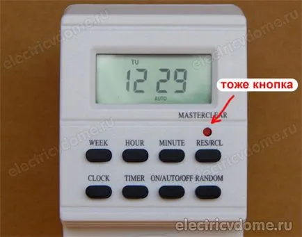 Priza cu temporizator saptamana (priza cronometru electronic) Priza cu temporizator săptămână