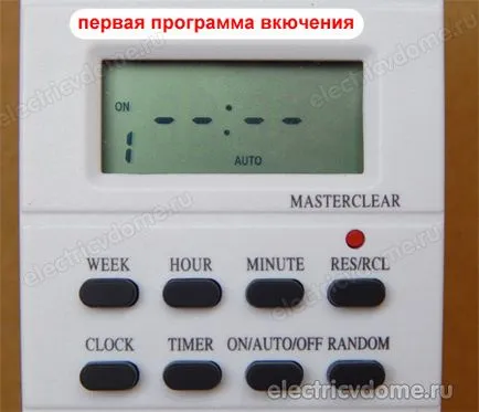 Outlet cu temporizator săptămânal (temporizator) Priza cu temporizator săptămână