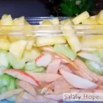 Salata cu varză chinezească, carne de pui și ananas „rețete de salată (ananas) Salata cu varză chinezească, carne de pui și ananas „rețete salata