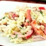 Salata cu varză chinezească, carne de pui si ananas „lăptuci rețete (salată) Salata cu varză chinezească, carne de pui și ananas „rețete salata
