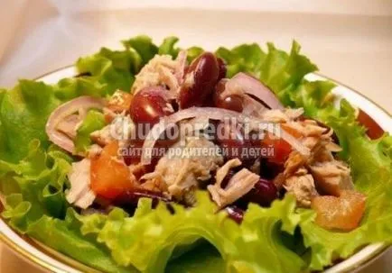 Salata cu fasole și pui 1