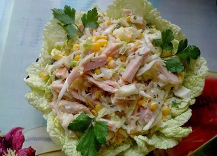 Salata de varză chinezească și ananas - o combinație neobișnuită (ananas) Salata de varză chinezească și ananas - o combinație neobișnuită