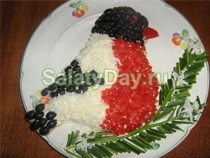 Salata cu ficat de pui si castraveti murati - câteva opțiuni