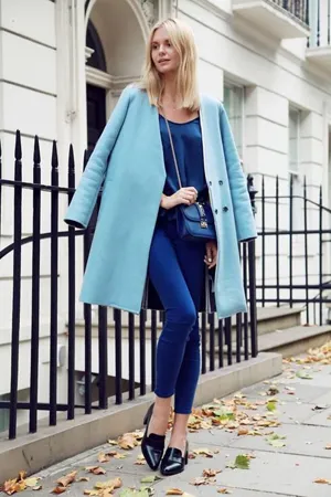 Din ceea ce sa poarte pantaloni albastru femei de 30 de imagini foto de moda