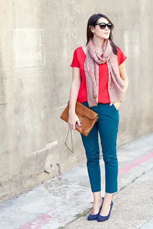 Din ceea ce sa poarte pantaloni albastru femei de 30 de imagini foto de moda