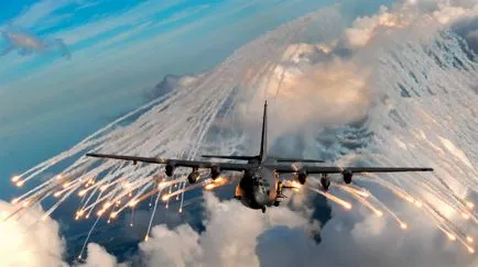 Avionul în fotografie cer