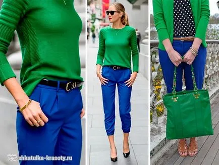 Din ceea ce sa poarte pantaloni albastru femei - 160 fotografie, Beauty Box