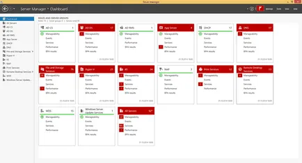 Server Manager pe server Windows 2012 R2